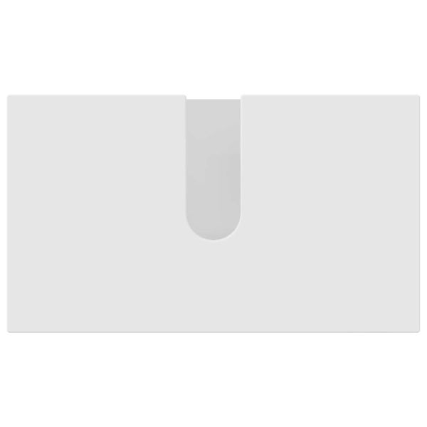 Комплект мебели за баня 5 pcs Бяло Инженерно дърво & Метал