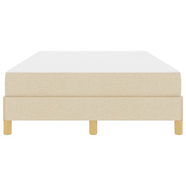Легло с пружинирана основа с матрак Крем 120 x 200 cm текстил