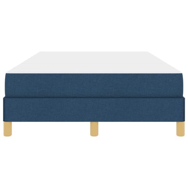 Легло с пружинирана основа с матрак Синьо 120 x 200 cm текстил