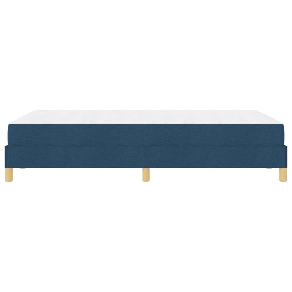 Легло с пружинирана основа с матрак Синьо 120 x 200 cm текстил