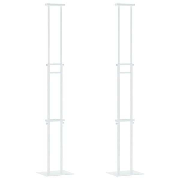 Стендове за търговски прояви 2 pcs Бяло 30 x 23,5 x 210 см