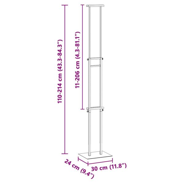 Стендове за търговски прояви 2 pcs Бяло 30 x 23,5 x 210 см