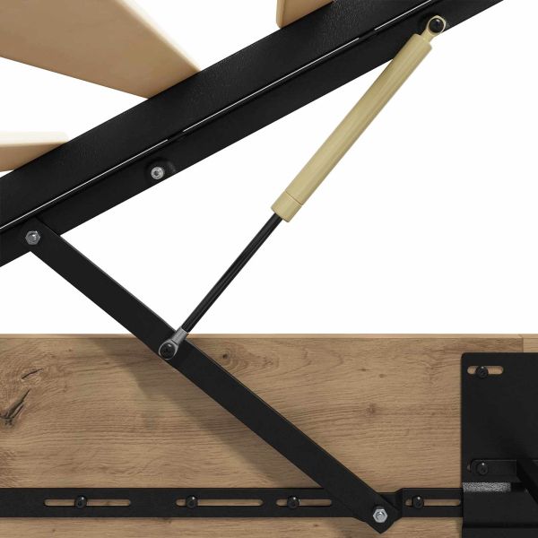 Отоманско легло Дъб 193 x 75,5 x 25 см Инженерно дърво