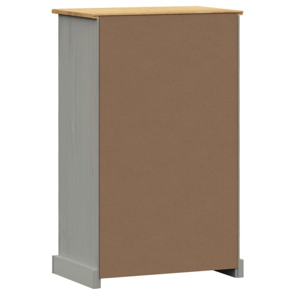 Шкаф за обувки VIGO, 60x35x96 см, сив, бор масив