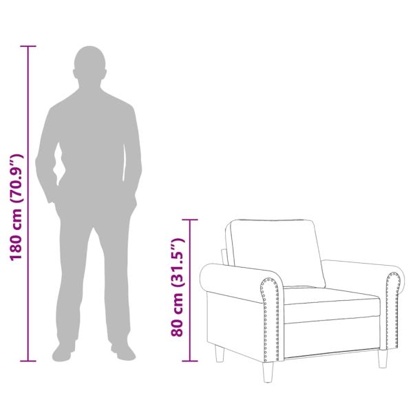 Кресло, Розово, 60 см, кадифе