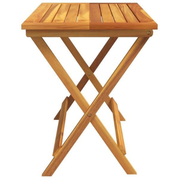 Сгъваема градинска маса 90x52,5x65 см масивна акация