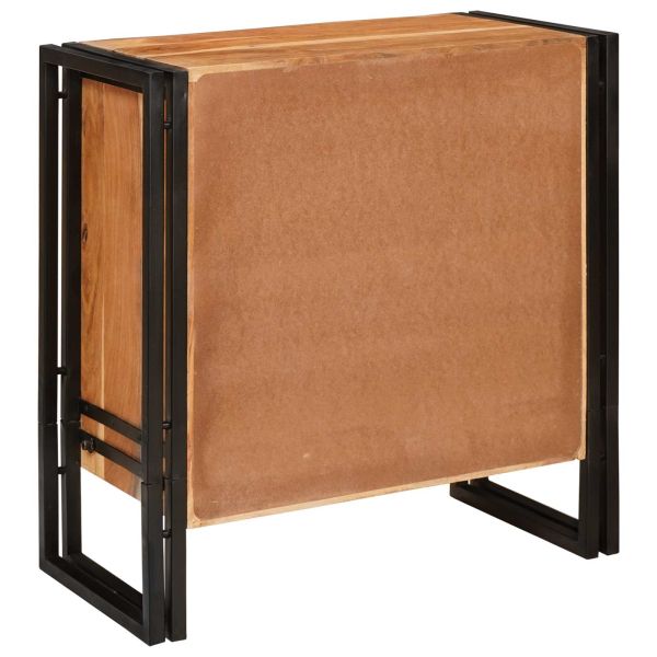 Служебен шкаф Кафяво 66 x 33 x 70 см Солидно акациево дърво