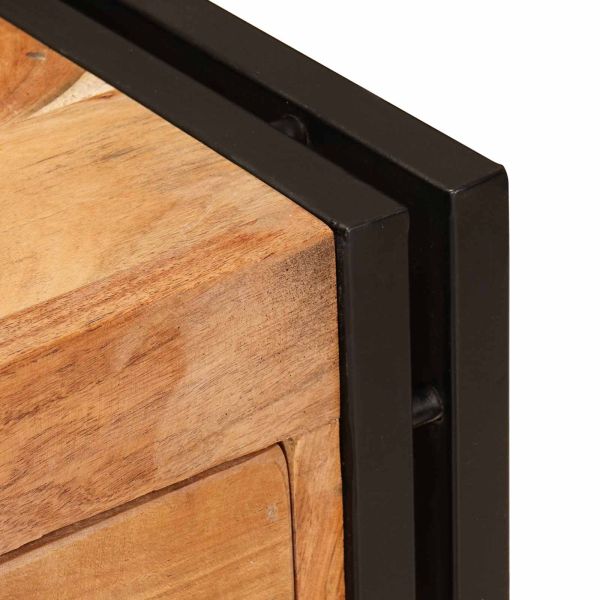 Служебен шкаф Кафяво 66 x 33 x 70 см Солидно акациево дърво