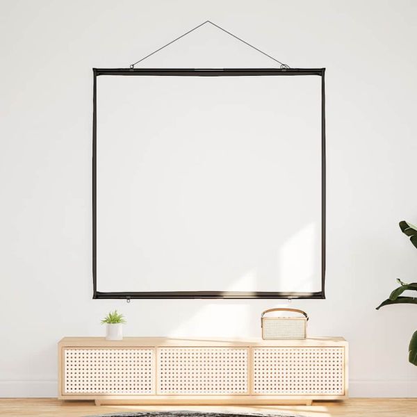 Прожекционен екран за стена, висящ 67 инча 1:1