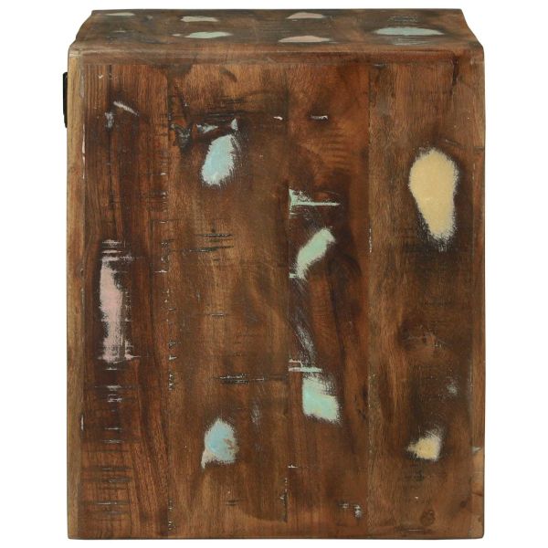 ТВ Единици с рафт 2 pcs Многоцветен Солидно възстановено дърво