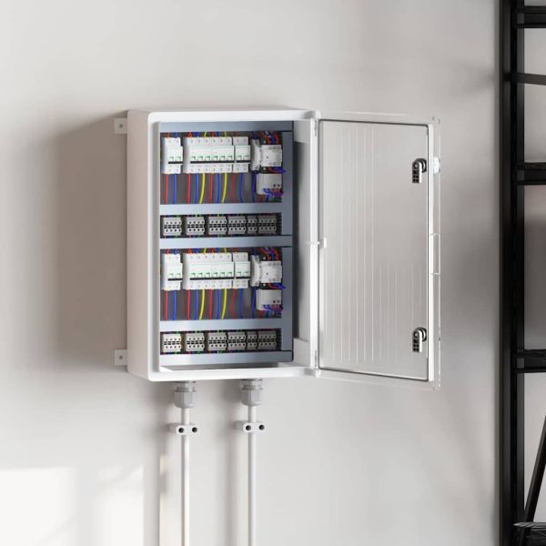 Контролен шкаф Сив 40 x 20 x 60 см ABS пластмаса