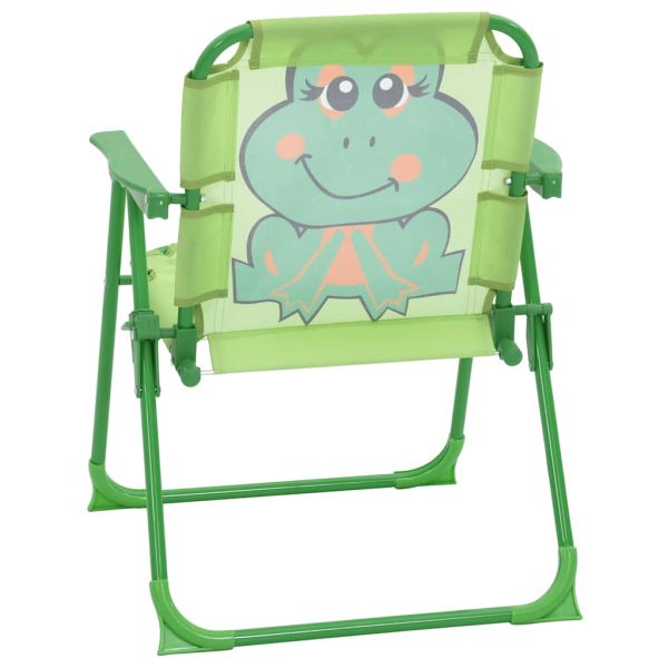 Детски градински бистро комплект от 3 части, с чадър, зелен