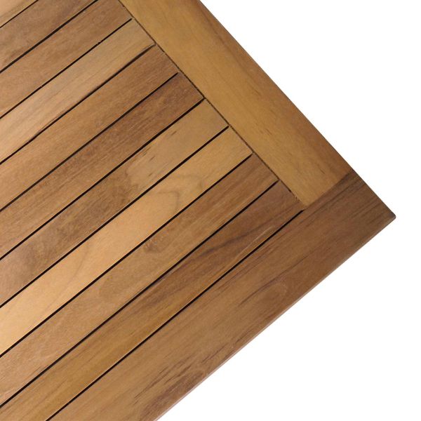 Градинска пейка 2 pcs Сив и кафяв Масивна тикова дървесина