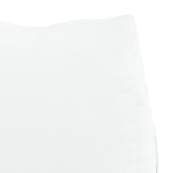 Възглавница за гръб Бяло 45 x 20 x 35 см текстил