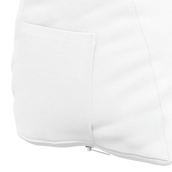 Възглавница за гръб Бяло 45 x 20 x 35 см текстил