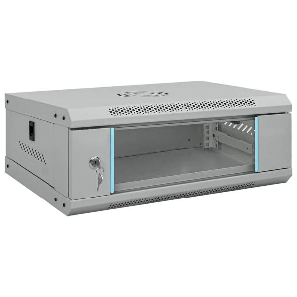 Мрежов кабинет със съхранение Сив 53 x 35 x 21 см Стомана