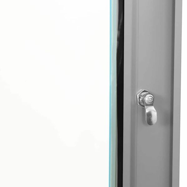 Мрежов кабинет със съхранение Сив 53 x 45 x 21 см Стомана