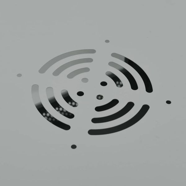 Мрежов кабинет със съхранение Сив 53 x 45 x 30 см Стомана