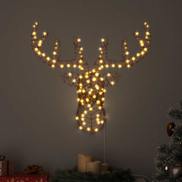 Дядо Коледа, който дърпа шейна Топло бяло Ратан