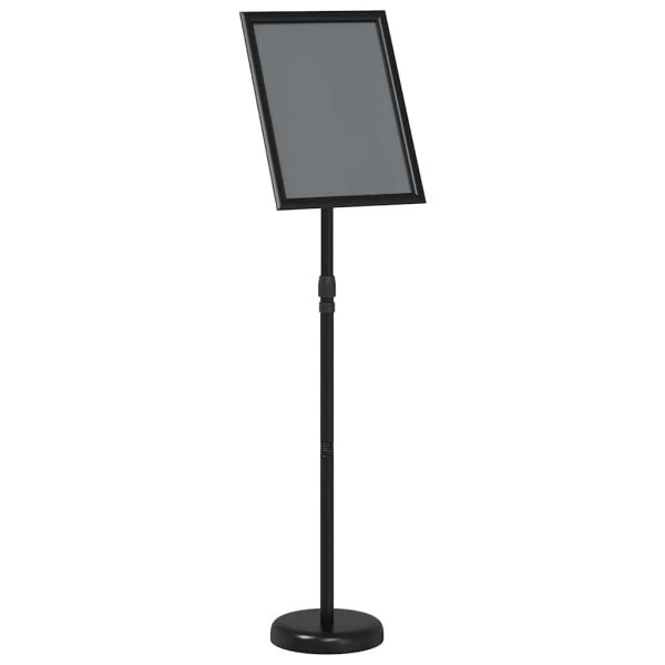Стендове за търговски прояви Черно 25 x 25 x 125 см Алуминий