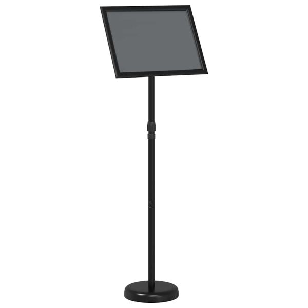 Стендове за търговски прояви Черно 25 x 25 x 125 см Алуминий