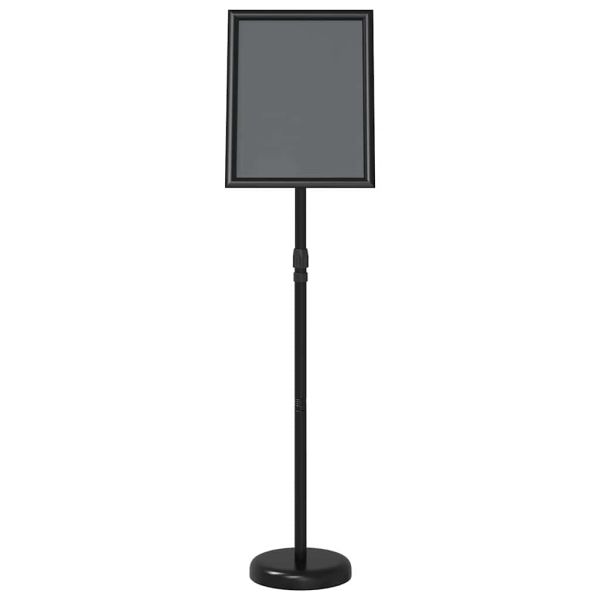 Стендове за търговски прояви Черно 25 x 25 x 125 см Алуминий