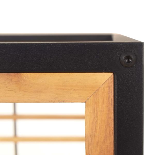 Градинска пейка с възглавници, 136 см, акация масив, тъмносива