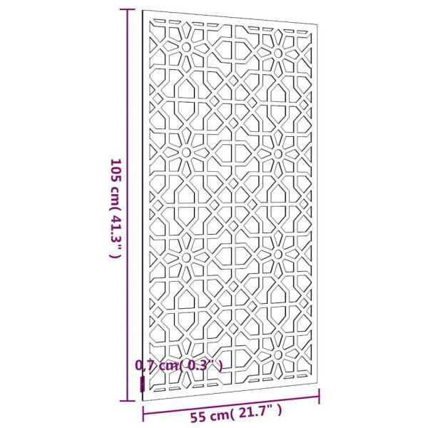 Градинска декорация 105x55 см кортенова стомана мавърски дизайн