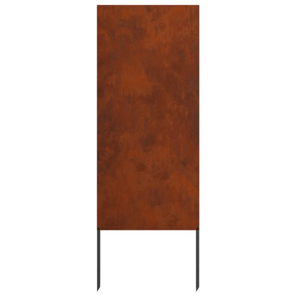 Екран за градинска неприкосновеност Ръждясало 50 x 140 см