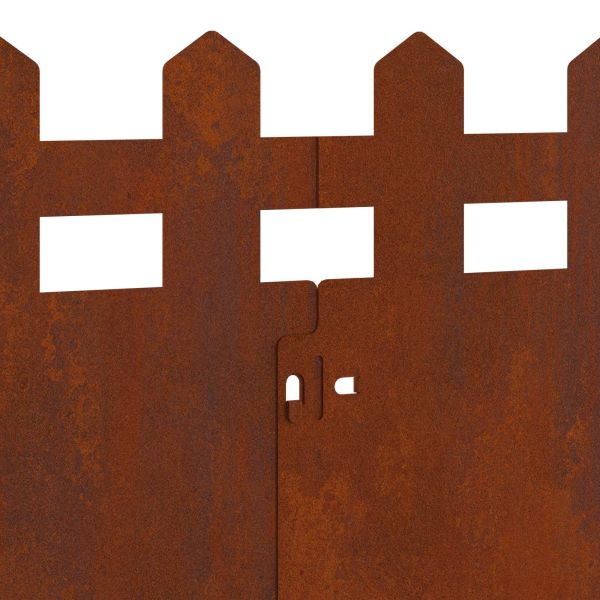 Ограничители за тревни площи 30 pcs Ръждясало