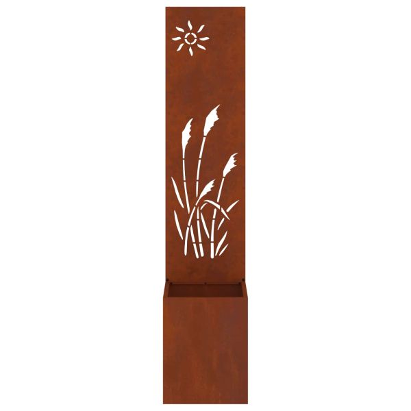 Екран за градинска неприкосновеност Ръждясало 32 x 140 см