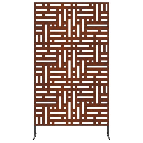 Екран за уединение Сив 100 x 50 x 180 см Патинираща стомана