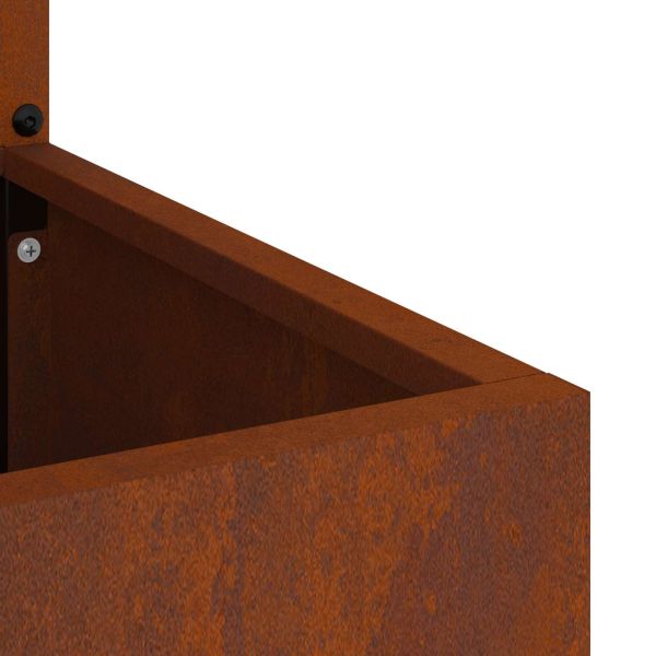 Екран за градинска неприкосновеност Ръждясало 50 x 140 cm