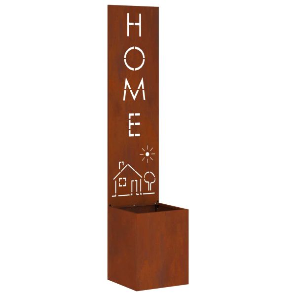 Екран за градинска неприкосновеност Ръждясало 32 x 32 x 150 см