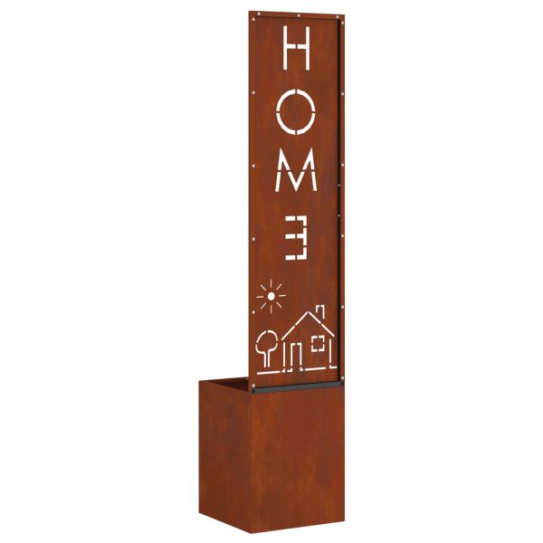 Екран за градинска неприкосновеност Ръждясало 32 x 32 x 150 см