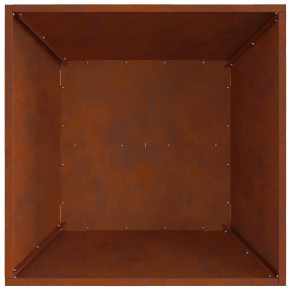 Огнище Кафяво 60 x 60 x 30 cm Променлива стомана