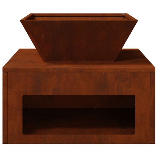 Огнище Ръждясало 50 x 50 x 40 cm Патинираща стомана