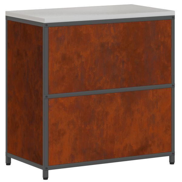 Съхранение в кухнята с рафт Ръждясало 60 x 50 x 92 см Стомана