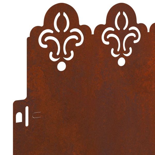 Ограничители за тревни площи 20 pcs Ръждясало