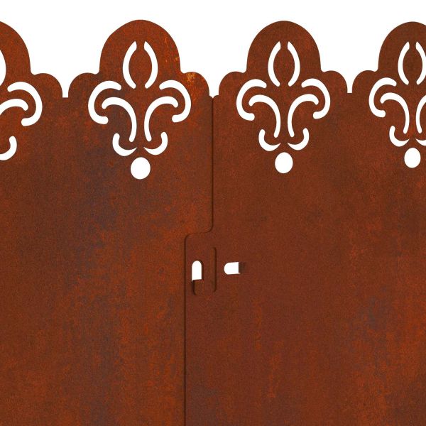 Ограничители за тревни площи 20 pcs Ръждясало