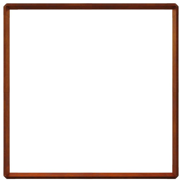 Огради за охлюви 12 pcs Ръждясало Патинираща стомана