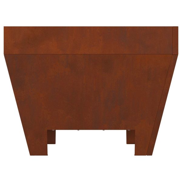 Огнище Кафяво 50 x 50 x 38 см Патинираща стомана