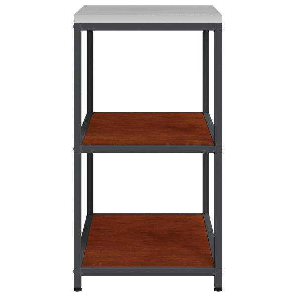 Съхранение в кухнята с рафт Ръждясало 60 x 50 x 92 см Стомана