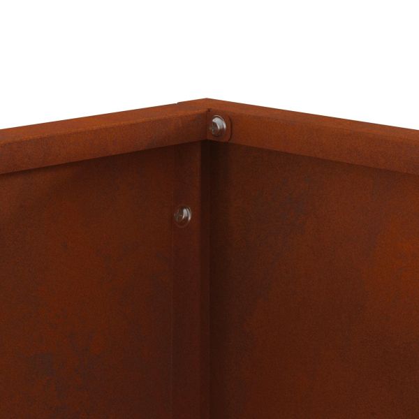 Огнище Кафяво 60 x 60 x 35 cm Патинираща стомана