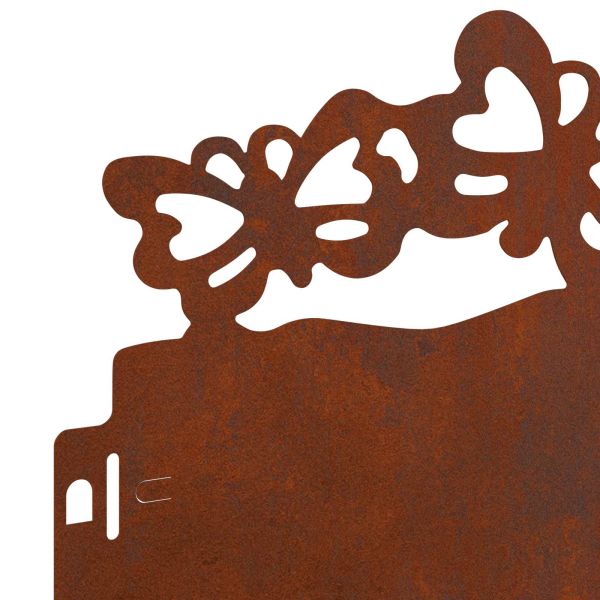 Ограничители за тревни площи 20 pcs Ръждясало