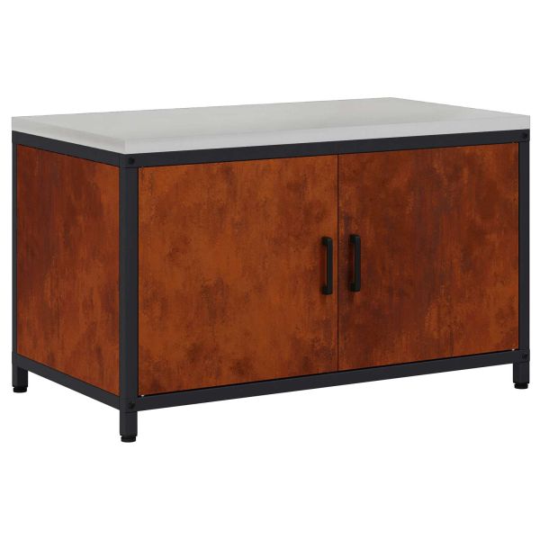 Съхранение в кухнята с рафт Ръждясало 60 x 50 x 92 см Стомана