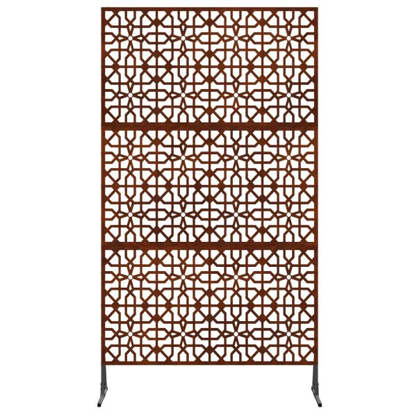 Екран за уединение Сив 100 x 50 x 180 см Патинираща стомана