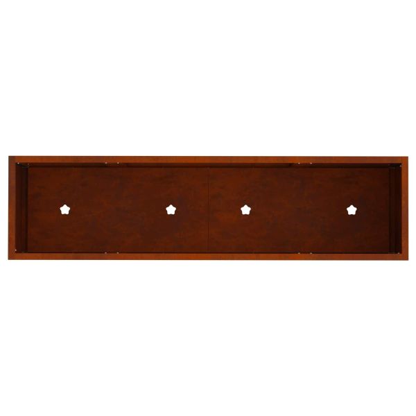 Повдигната градинска саксия Ръждясало 100 x 26 x 82 см