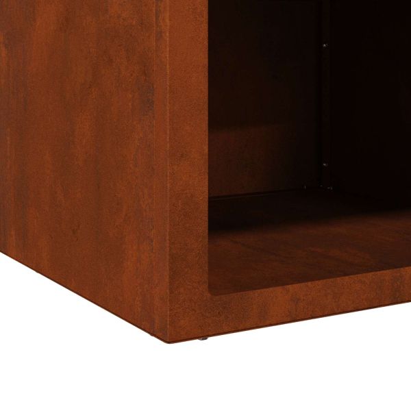 Огнище Ръждясало 50 x 50 x 40 cm Патинираща стомана