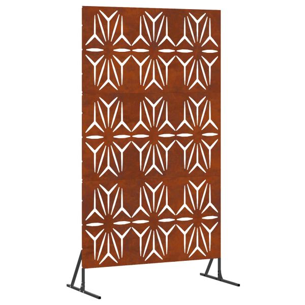 Екран за уединение Сив 100 x 50 x 180 см Патинираща стомана